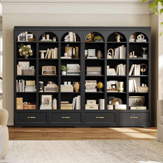 UPOSOJA's Triple Wide Bookshelf: Elegant Storage That Adapts to Your Life