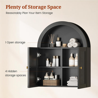 23.6 x 30.3'' Arched Bathroom Wall Cabinet
