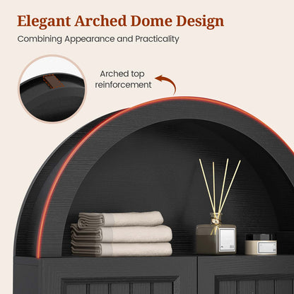 23.6 x 30.3'' Arched Bathroom Wall Cabinet