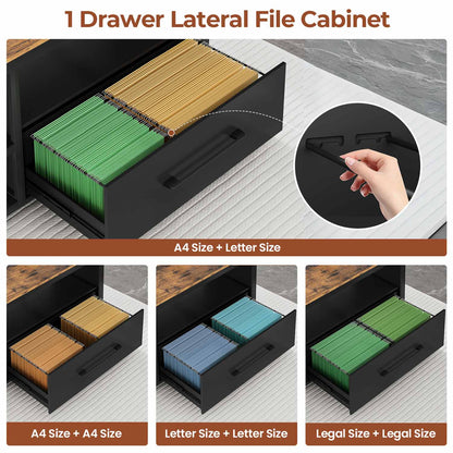 71 in Reversible L Shaped Executive Desk Brown