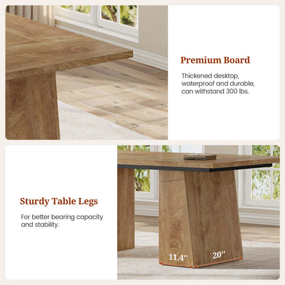 Executive Desk with Power Outlet and Storage Cabinet – Oak