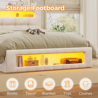 full-size-upholstered-platform-bed-frame-with-led-lighting-white