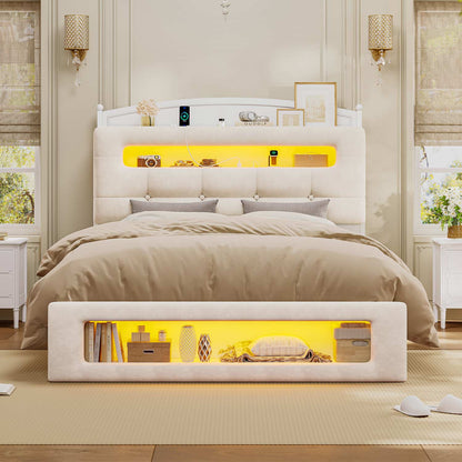 full-size-upholstered-platform-bed-frame-with-led-lighting-white